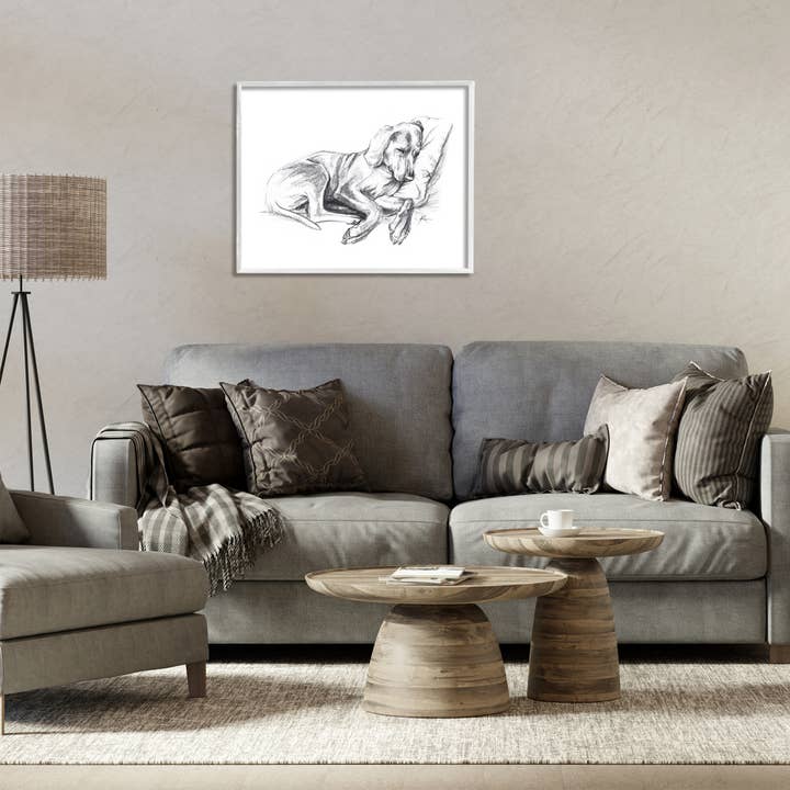 Stupell Industries - Wholesale Wall Decor - Kids & Baby - Napping Dog Drawing Framed Art28