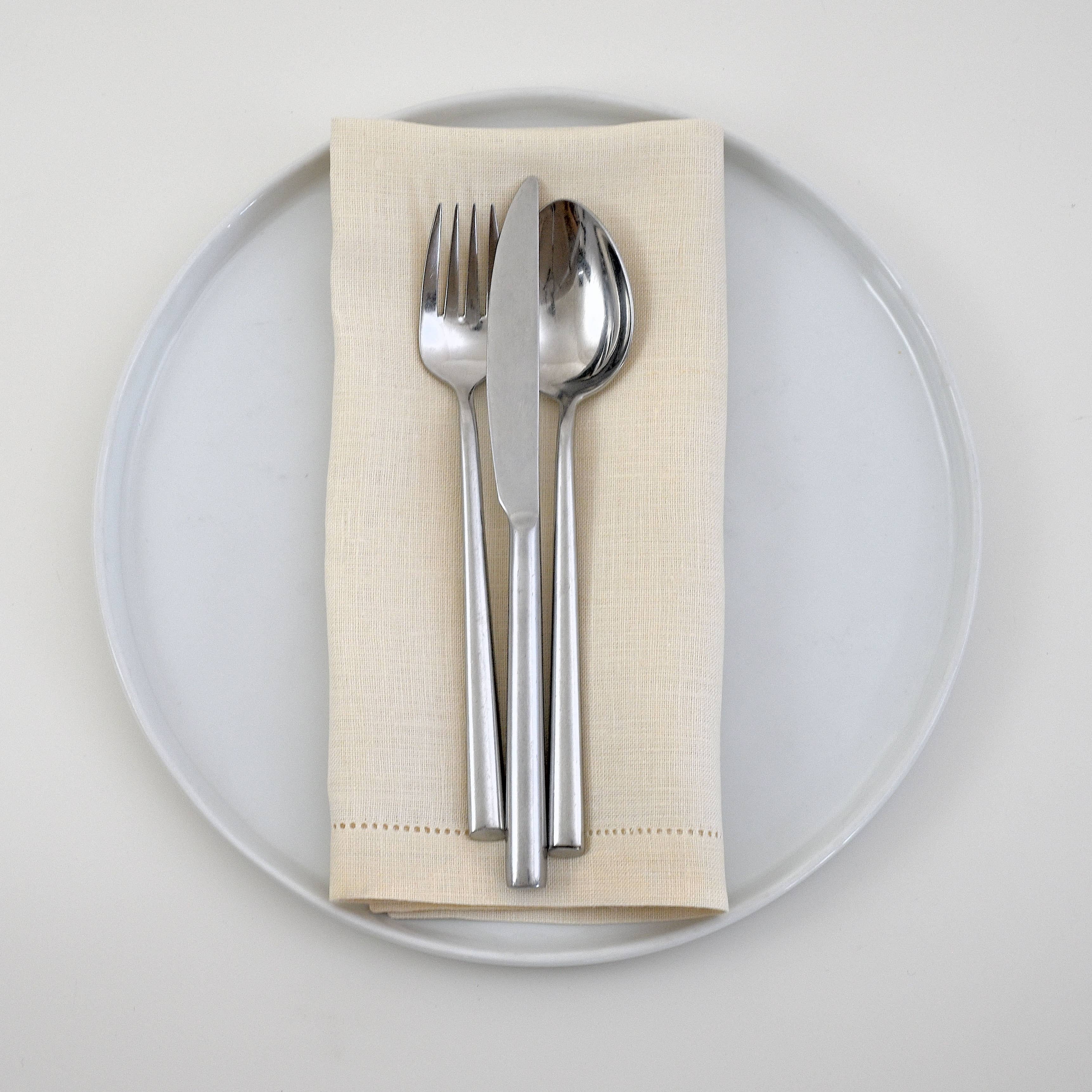 Ulster Linen - Wholesale Dinner & Cloth Napkin - Hemstitch Linen Dinner Napkin - 20"6