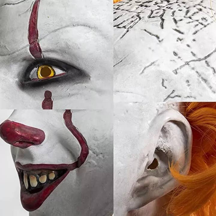 Lelaffet - Wholesale Costume - Unisex - It Mask Pennywise Scary Clown Halloween Masks for Adult