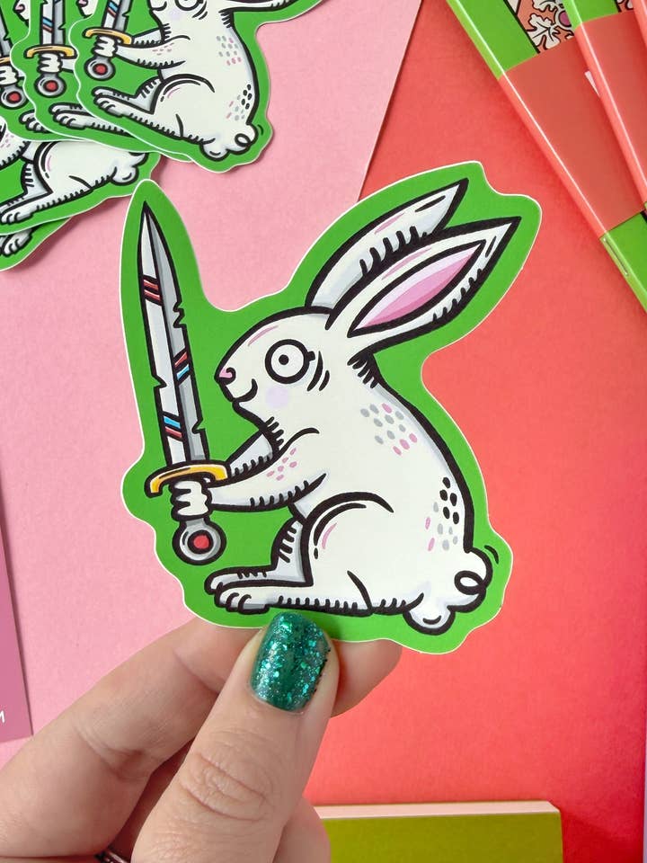 Duelling Bunny Medieval Vinyl Sticker and other Purchase Wholesale medieval halloween costumes. Free Returns & Net 60 Terms on Faire trending on Faire.