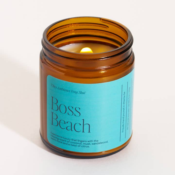 Boss Beach: Creamy Coconut | Serene Florals | Musk for wholesale by Vibes Af Candles