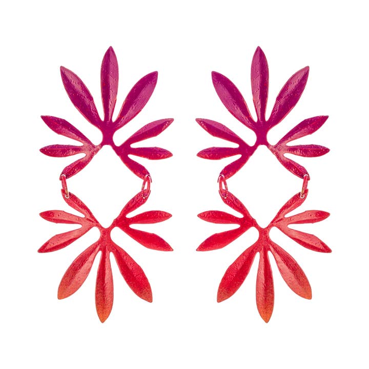 We Dream in Colour - Wholesale Dangle Earrings - Sunset Palmier0