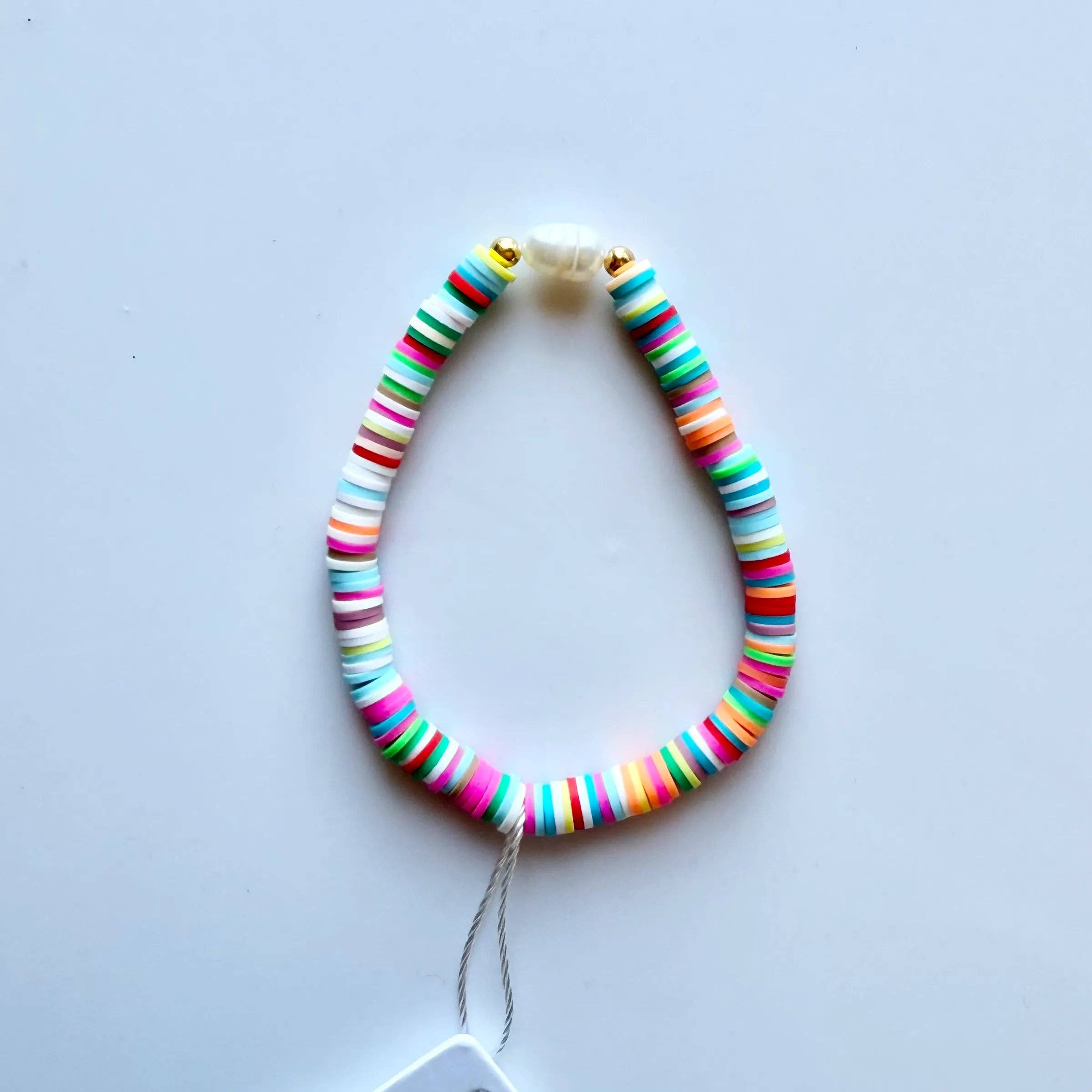 Greenwood Designs - Wholesale Beaded Bracelet - Pearl Pop Heishi Bead Bracelet24