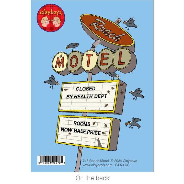 Clayboys Cards - Wholesale Birthday Card - 745 Roach Motel (Birthday Card)1