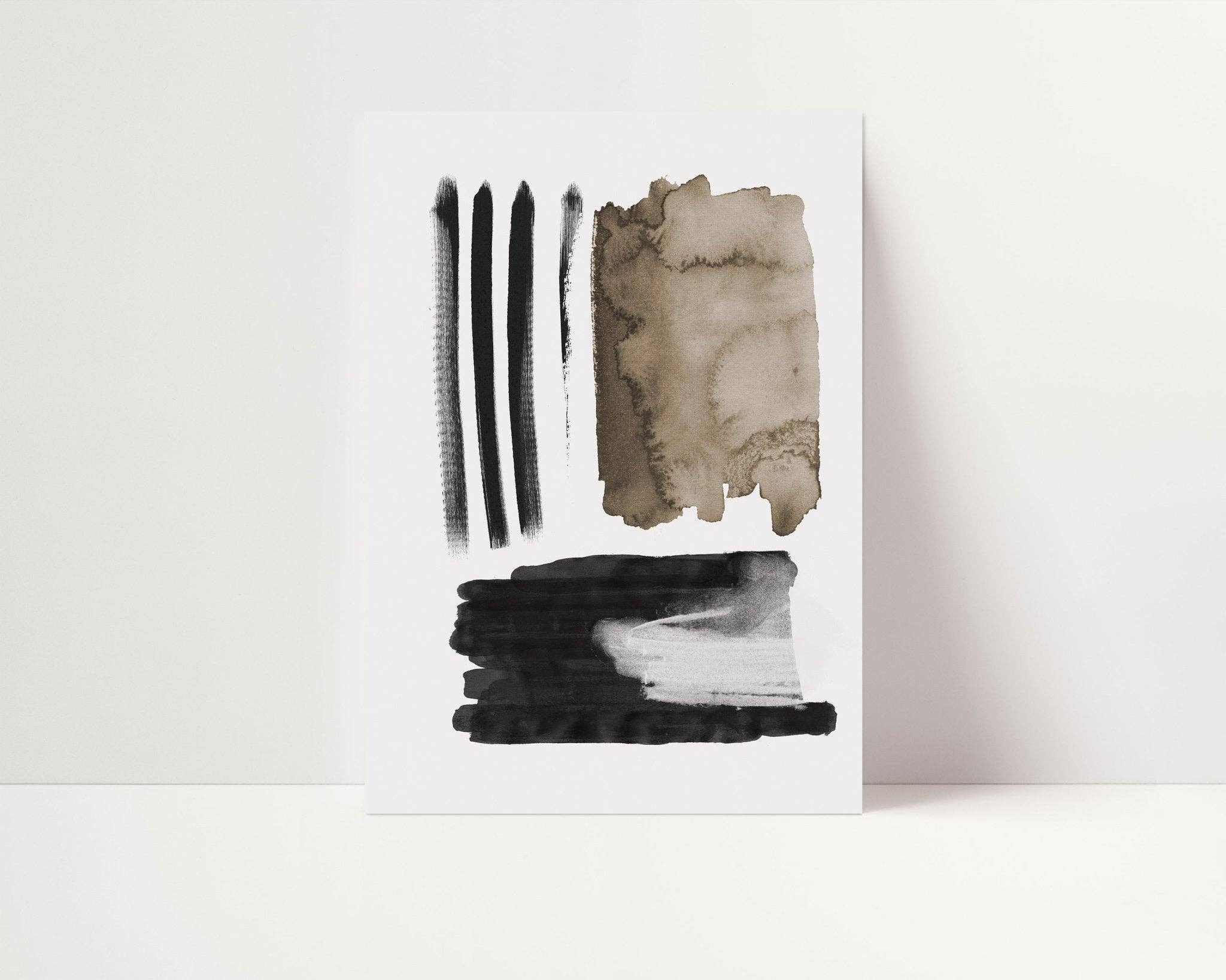 D'LUXE PRINTS - Wholesale Gallery Wall Set - Sheer Strokes Set of 3 Prints3