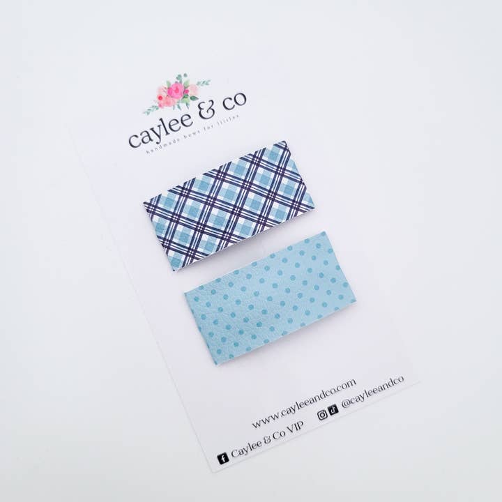 Snap Clips - Conjunto Xadrez Inverno por atacado de Caylee & Co