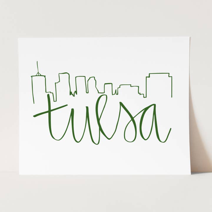BrightKind Creative - Wholesale Art Print - City - Tulsa0