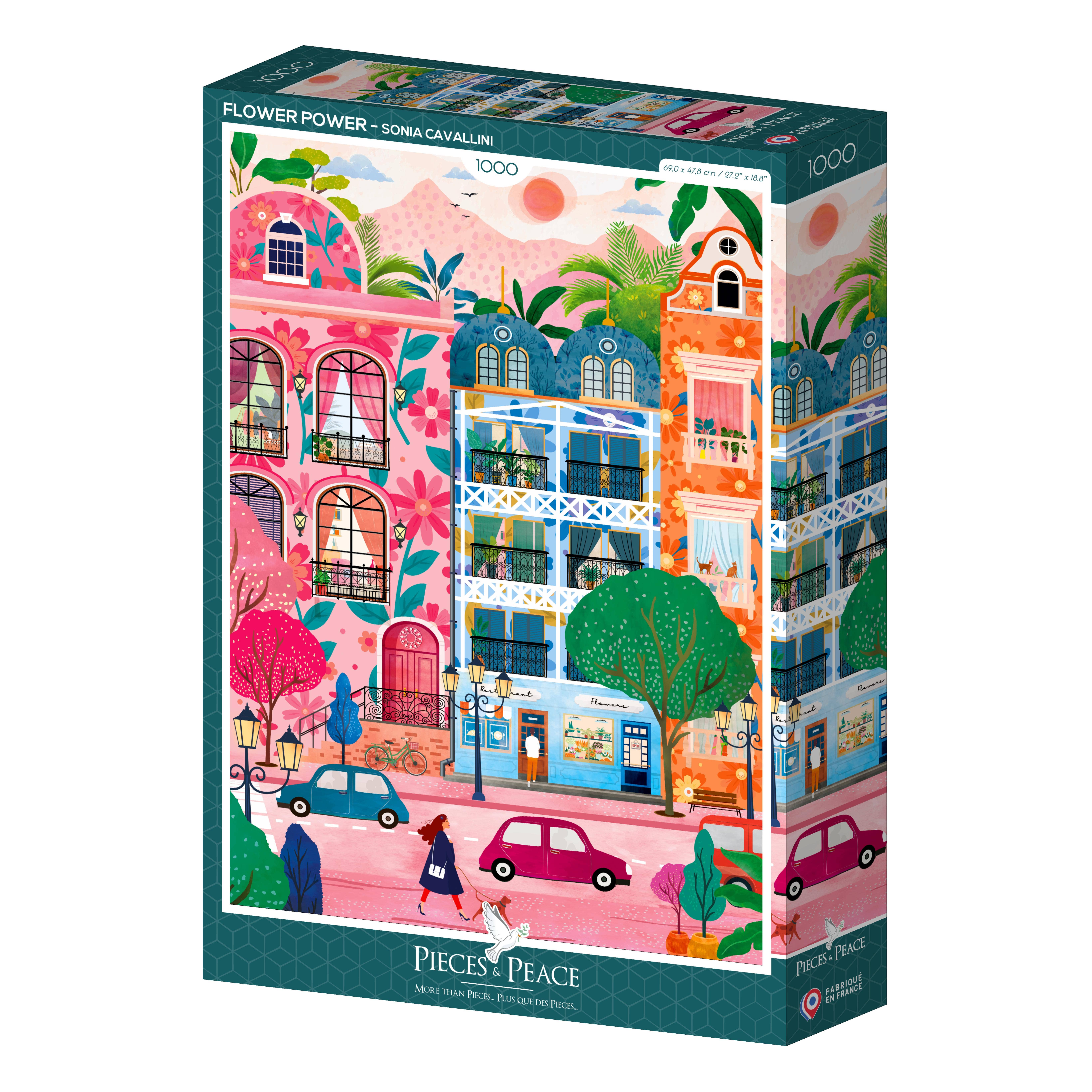 Pieces & Peace – Großhandel Puzzle - Erwachsene – 1000-Teile-Puzzle – Die Kraft der Blumen0