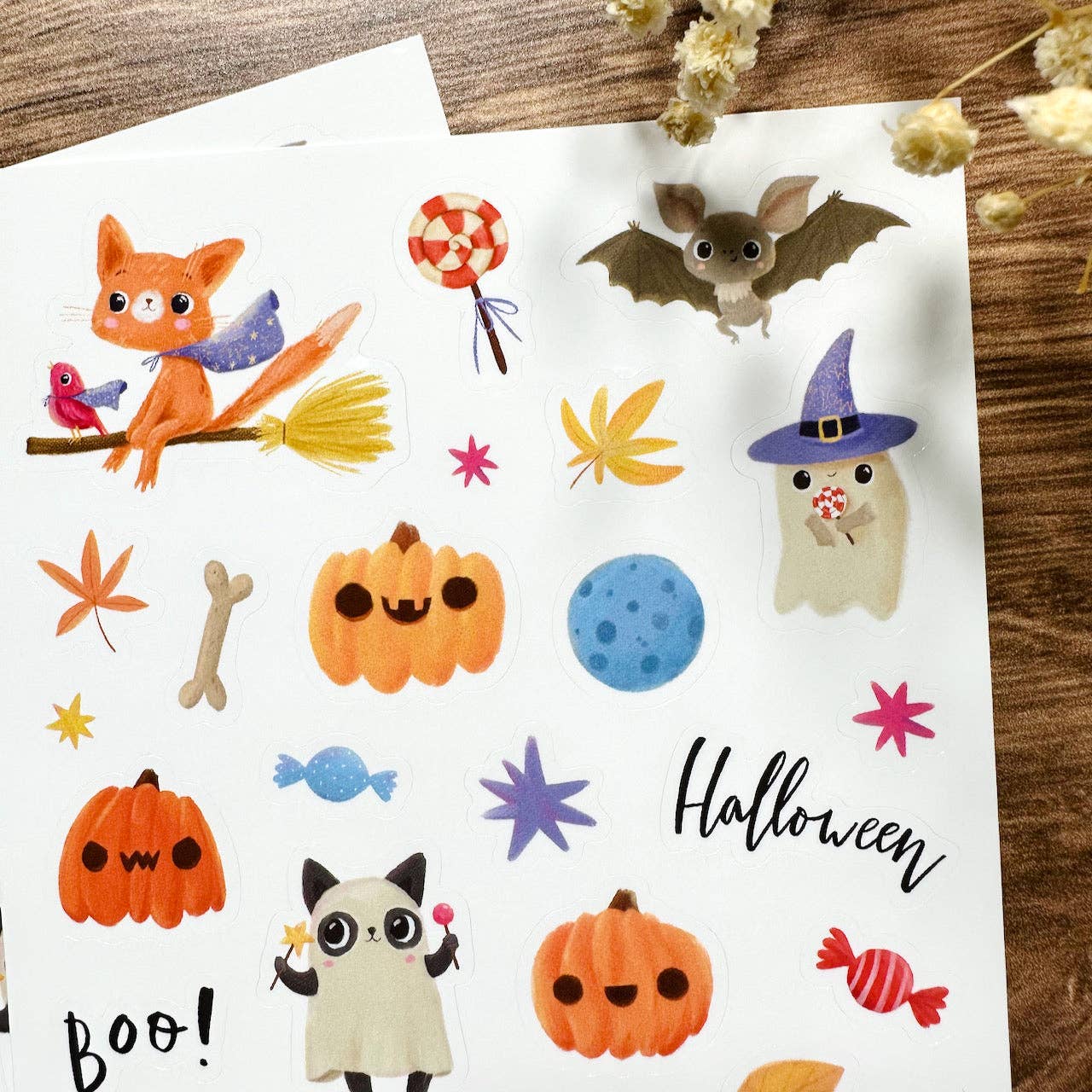 Meowashi Studio - Wholesale Sticker - Fun Halloween Vinyl Sticker Sheet3