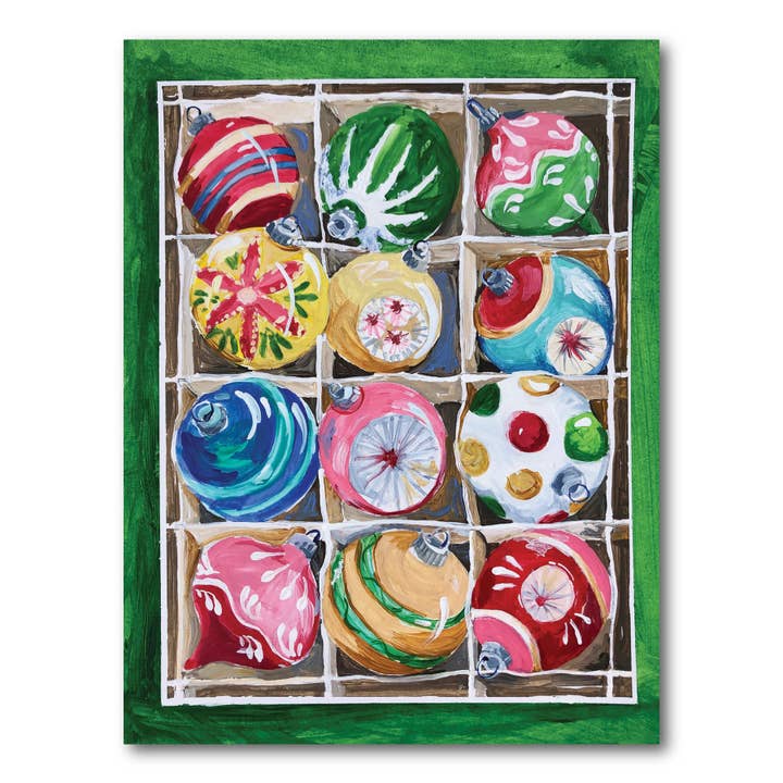 Shiny Bright Holiday Christmas Cards for wholesale by Susan Schmitt Art