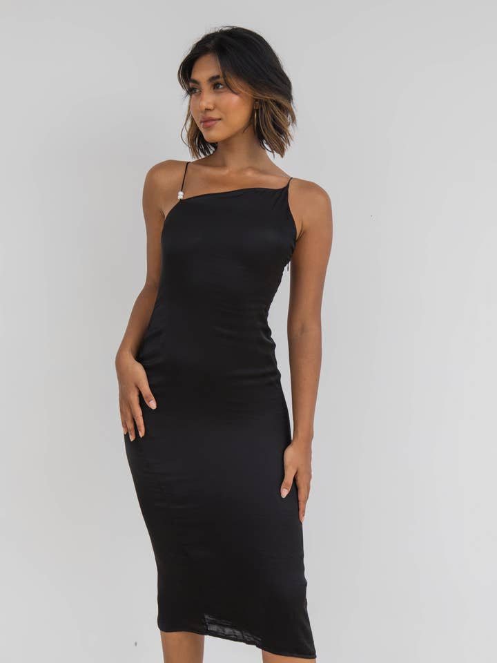 Modern Black Dress for wholesale by INDE MUSE