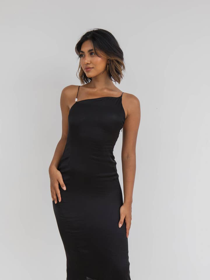 Modern Black Dress for wholesale by INDE MUSE