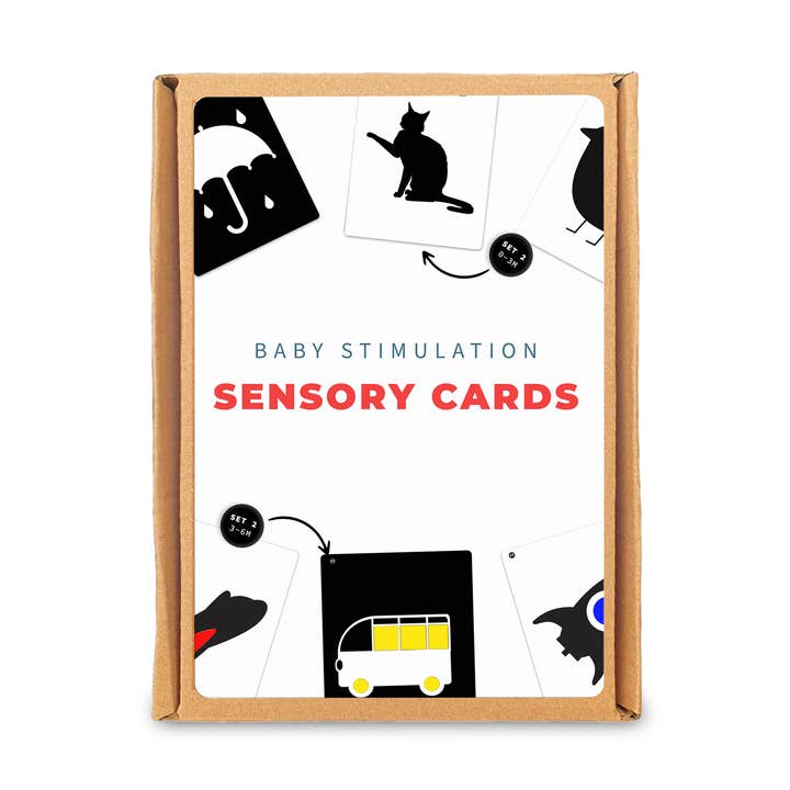 Cartes sensorielles à contraste élevé pour bébé pour la vente par Frankopedia