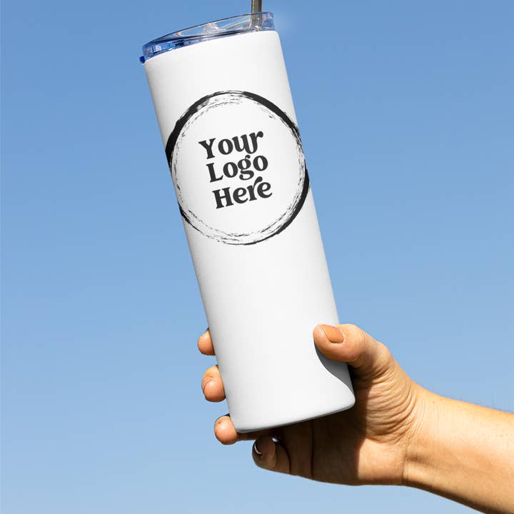 Custom Skinny Tumbler- Your Logo or Design for wholesale by With Love Louise