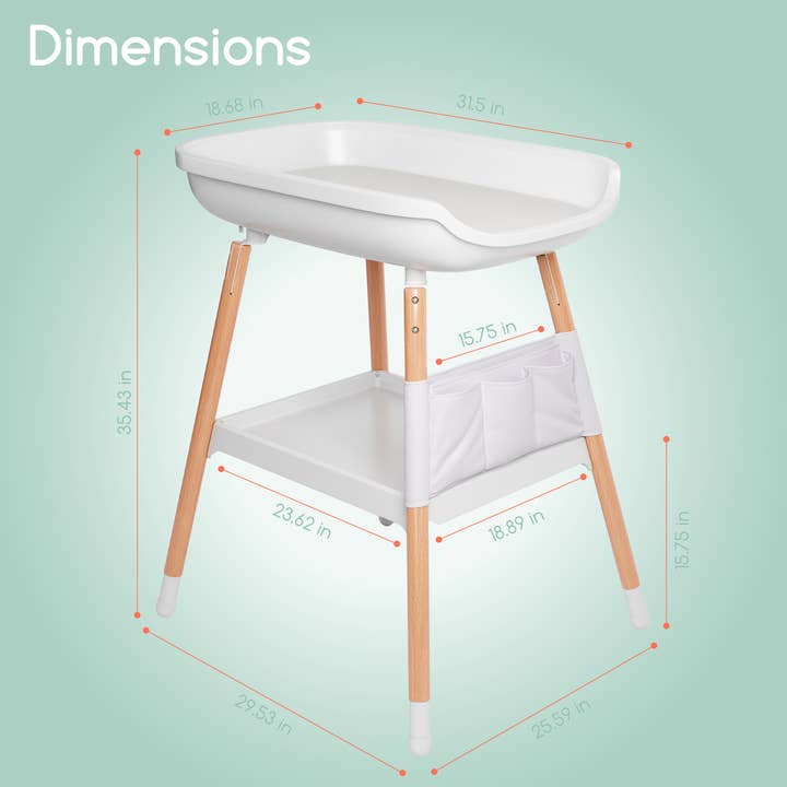 Children of Design – Engroshandel Skiftemåtte/underlag - Baby – Deluxe puslebord med puslepude inkluderet5