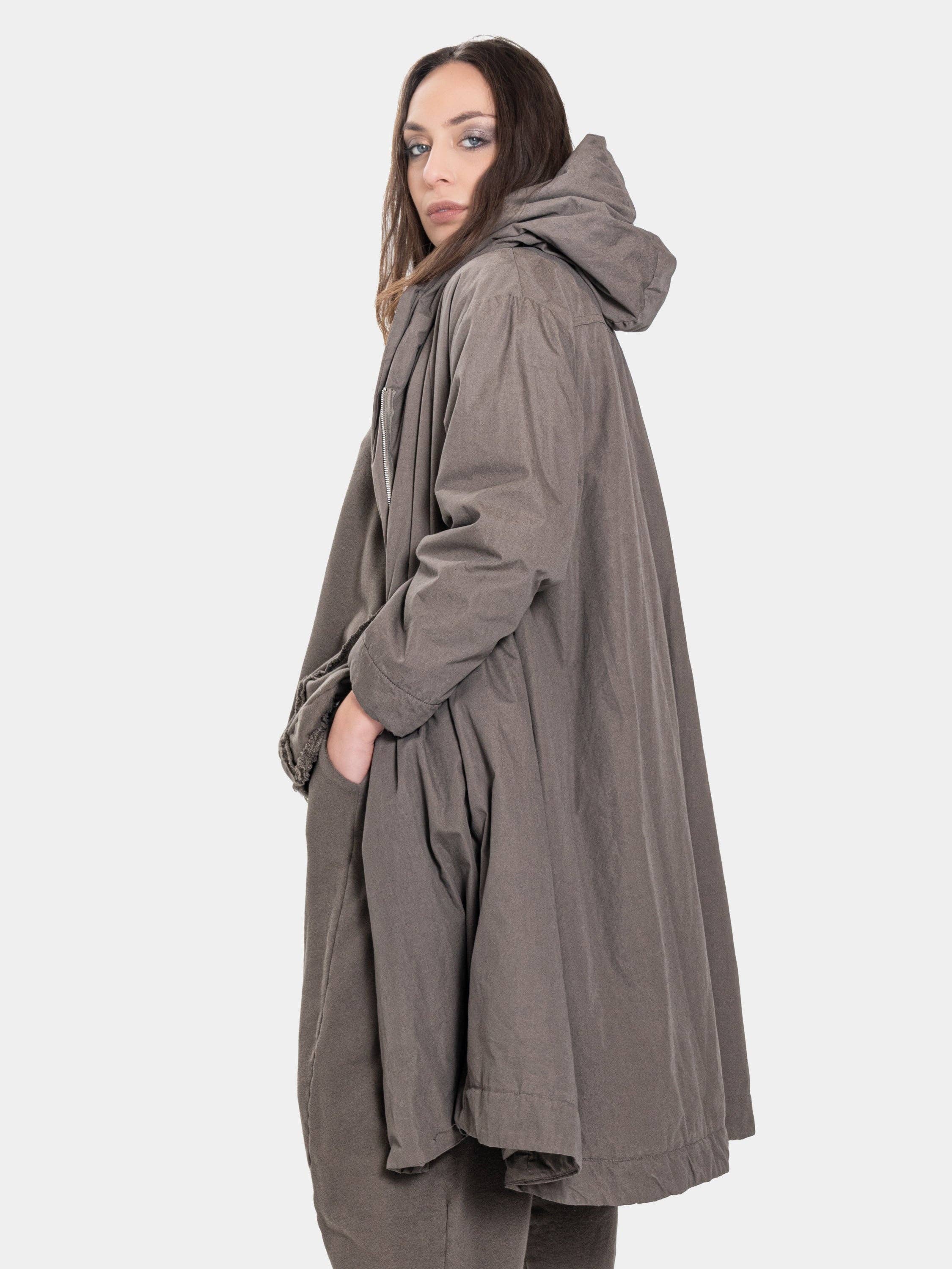 Baci & Amici Fashion - US Continental - Wholesale Coat - Women's - Zip Up Hooded Swing Coat5