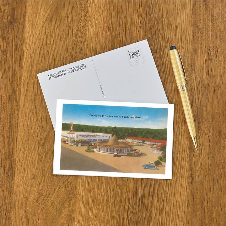 Found Image Press - Wholesale Postcard - Postcard RD-89 Gorro Drive-In and Sombrero Motel, Roadside R1