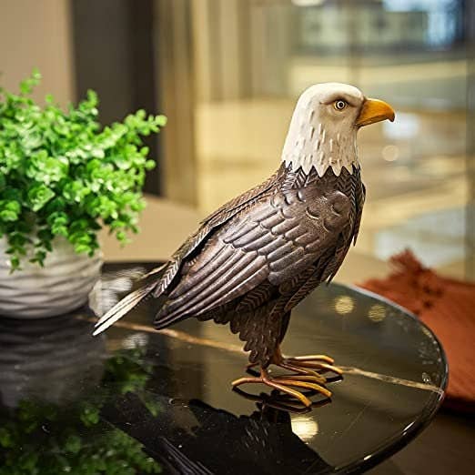 The Wine Savant /  Khen Glassware - Wholesale Outdoor Ornament/Decor - American Eagle Metal Garden Bird, Yard Sculpture Art- Large6