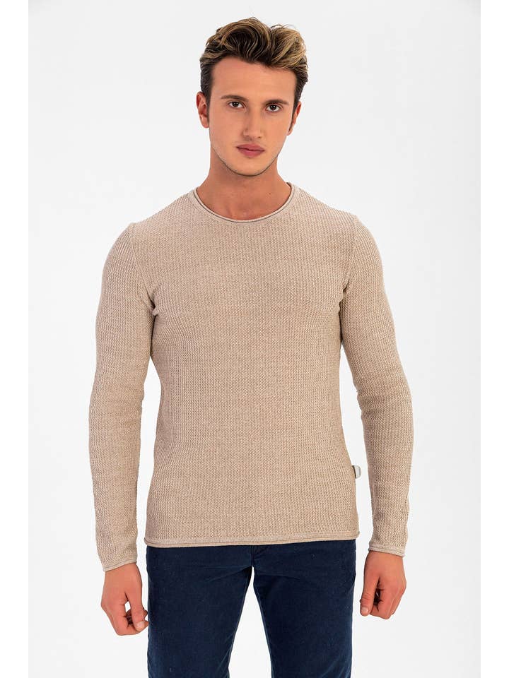 TUEBA TRENDNIT US Inc. - Wholesale Knit Sweater - Men's - ZIGZAG KNIT MEN'S SWEATER