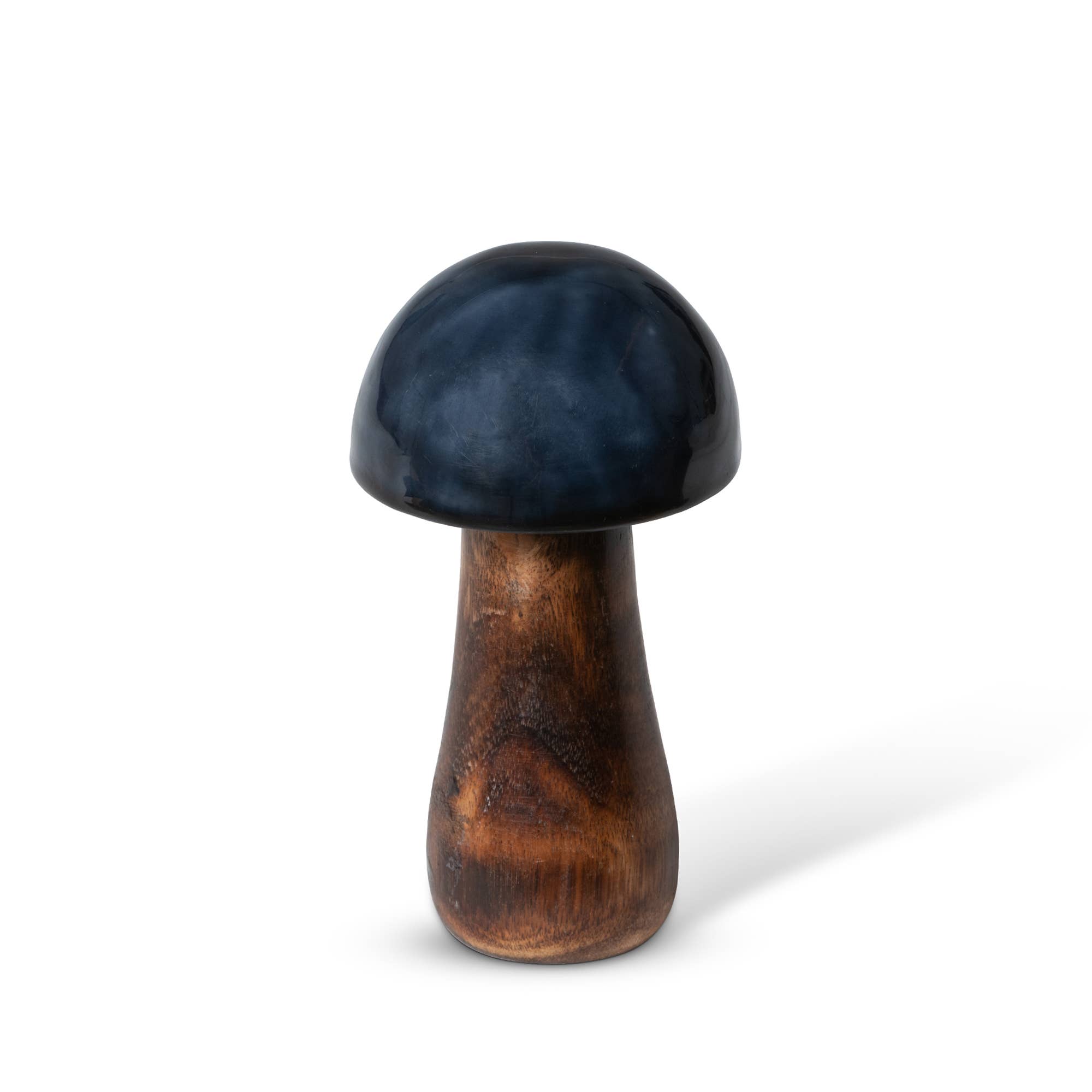 Park Hill Collection - Wholesale Decorative Tabletop Object - Promo Park Hill Collection Navy Blue Lacquer Wooden Mushroom0