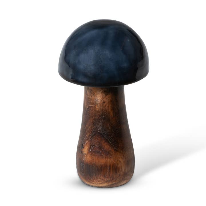 Promo Collection Park Hill Champignon en bois laqué bleu marine pour la vente par Park Hill Collection
