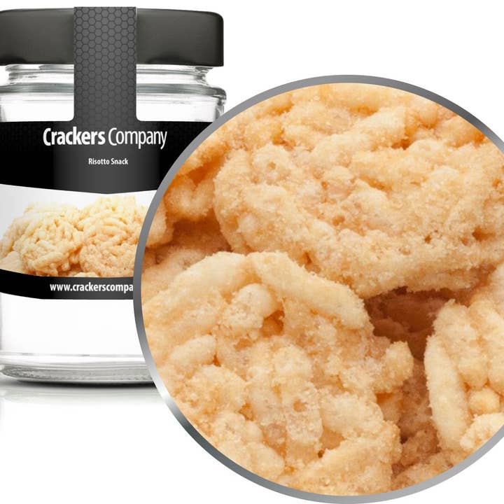 bocadillo de risotto. PU con 45 piezas y 20 g de contenido por pieza. para venta al por mayor de CrackersCompany