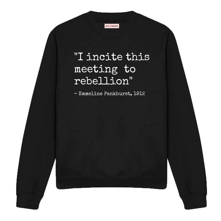 Felpa I Incite This Meeting To Rebellion per la vendita all'ingrosso da parte di The Spark Company