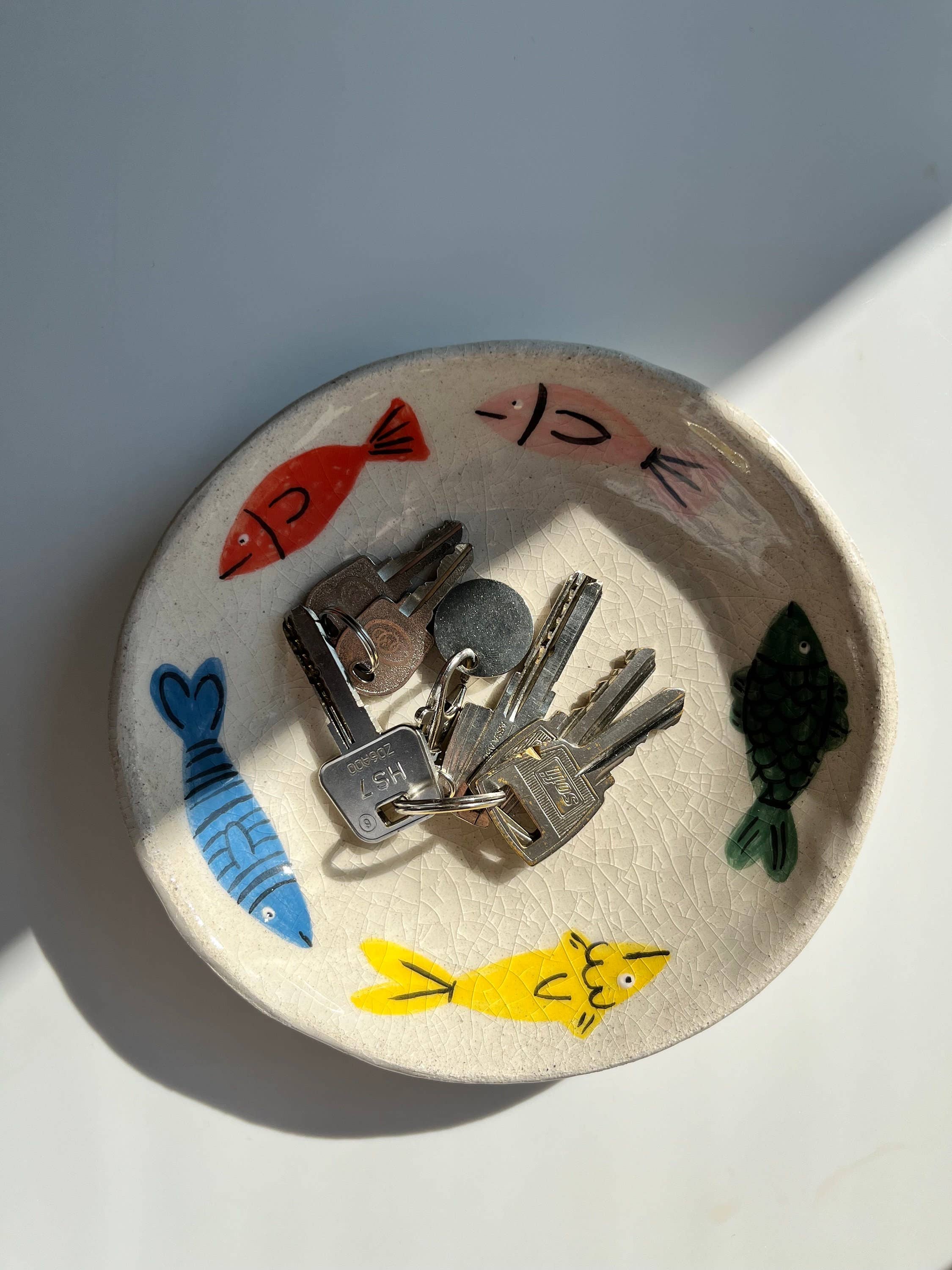 Matilde Horta - Wholesale Decorative Plate/Dish/Bowl - Fish Bowl - Handmade Ceramic Piece - 15x15x4cm5