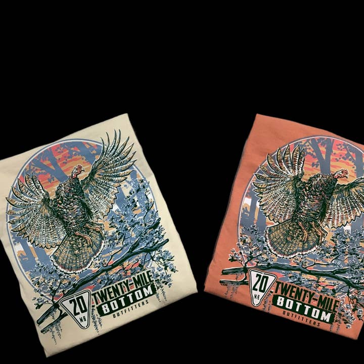 Turkey Fly Pocket Tee for wholesale by 20 Mile Bottom Outfitters