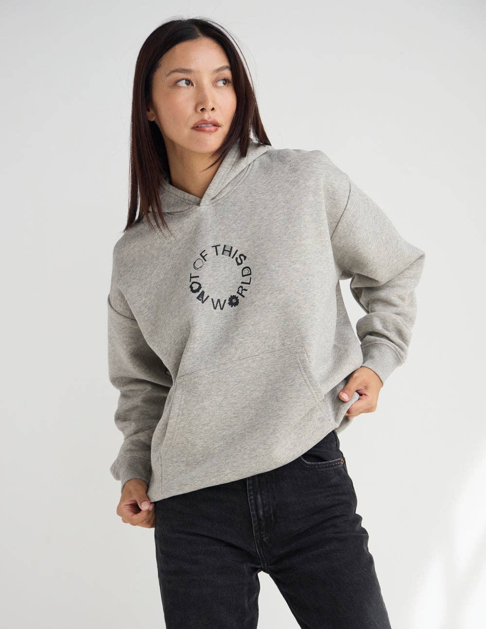 Elevated Faith – Hoodie – Mulher por atacado – Hoodie Unissexo Bege Não Deste Mundo4