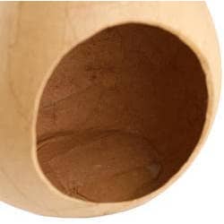 Factory Direct Craft - Wholesale Paper Mache - 6" Paper Mache Open Diorama Ball Ornament with Front Hole