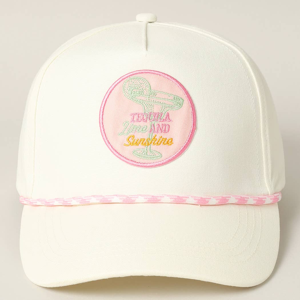 Fashion City - Wholesale Trucker Hat - Unisex - Tequila Lime and Sunshine Embroidery Trucker Hat1