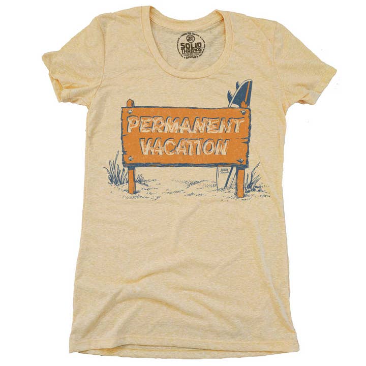 Women's Permanent Vacation T-shirt for wholesale by Solid Threads