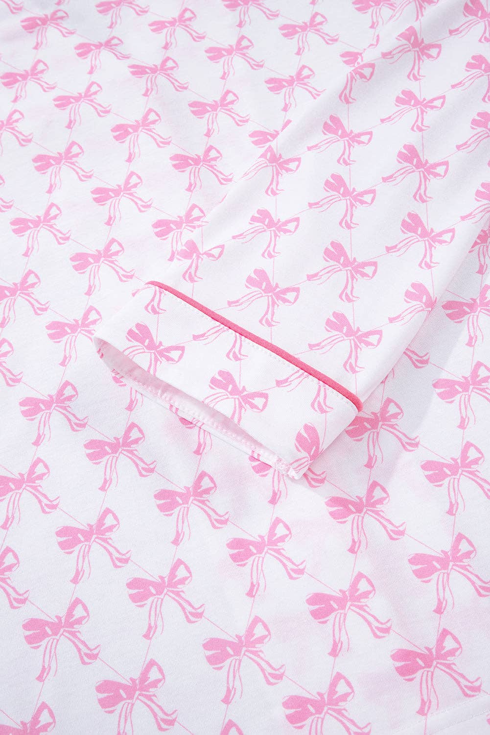 PRETTY BASH – wholesale Sleepwear set – Women's – Bow Shirt and Pants Pajama Set13