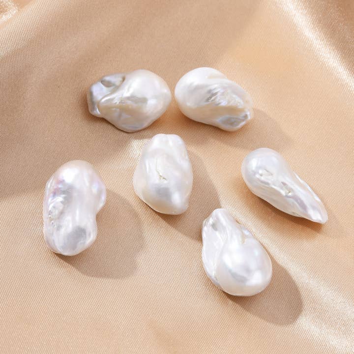 findings4uGem - Wholesale Beaded/Pearl Necklace - AAA Natural Freshwater Cultured Baroque Pearl Beads, FWP006