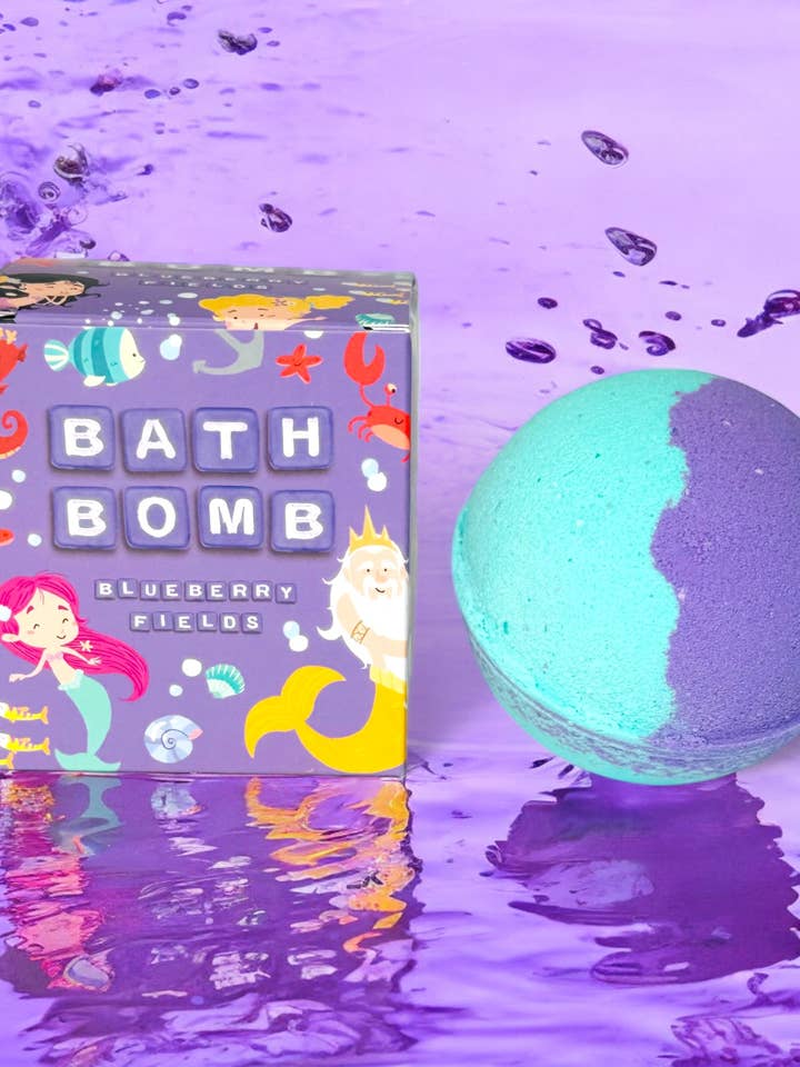 Bombes de bain pour enfants - Blueberry Fields - Mermaid pour la vente par Rambling Caravan