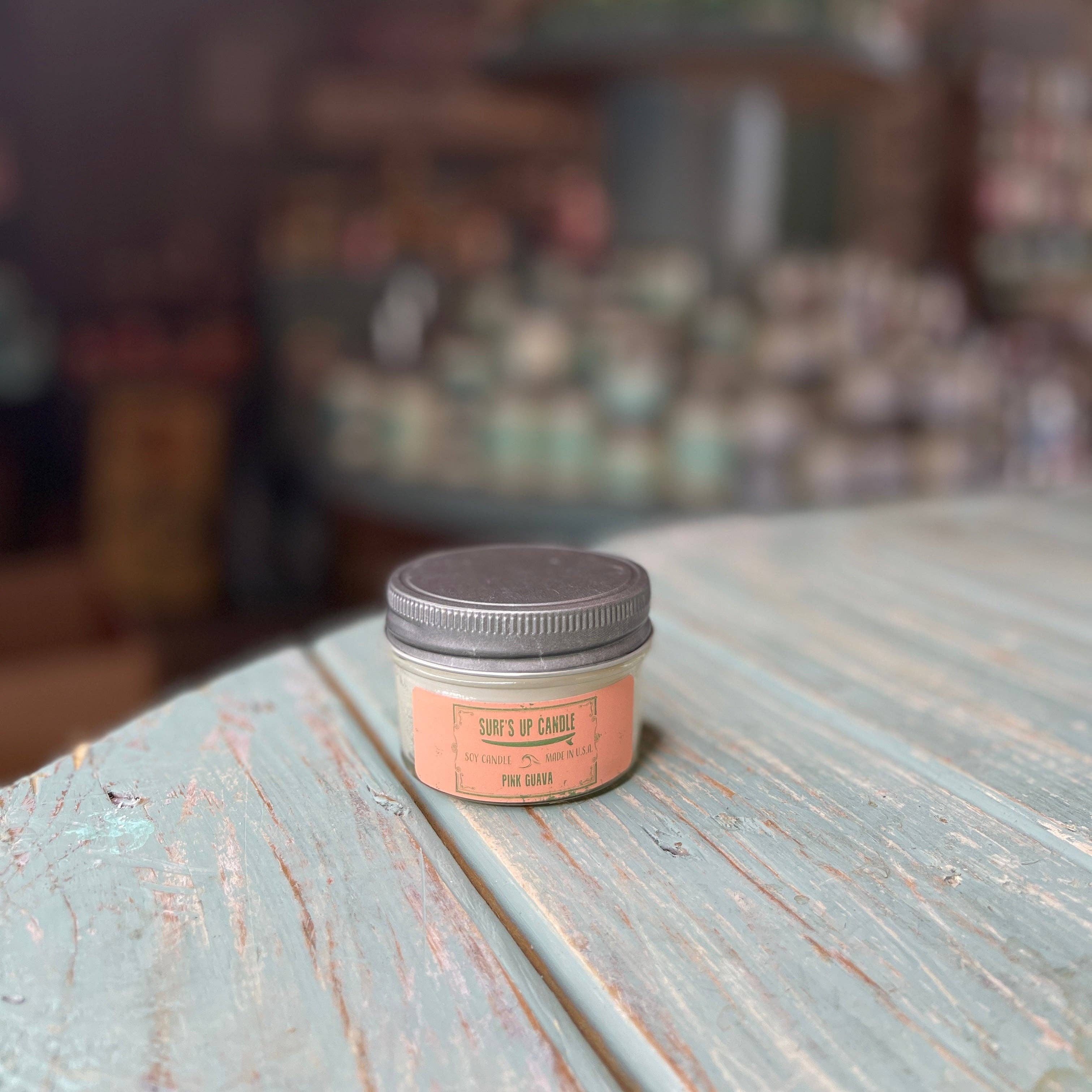 Surfs Up Candle - Venta al por mayor Velas en tarros - Vela Pink Guava Mason Jar, colección original3