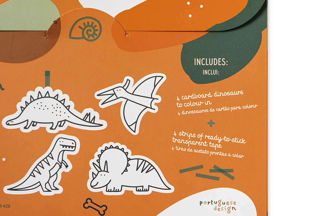 Edicare Editora, Lda. – Livro para colorir - Crianças e bebés por atacado – DINOS TO COULOUR IN 1