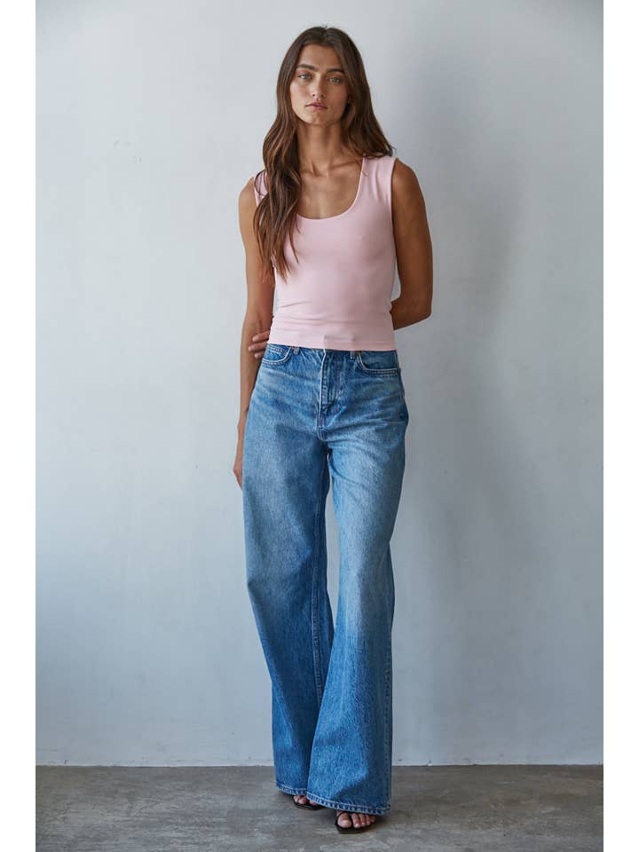 By Together – wholesale Linne (Tryckt) - Dam – S1187N | Dubbelskiktad sömlös topp12