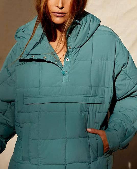 Sweetkama – wholesale Puffer jacket – Women’s – Ladies Button Pullover Hooded Padded Puff Jacket SKT475518