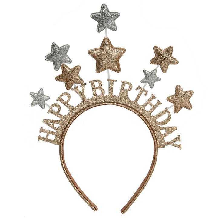Happy Birthday Star headband for wholesale by Sparkle Sisters by Couture Clips