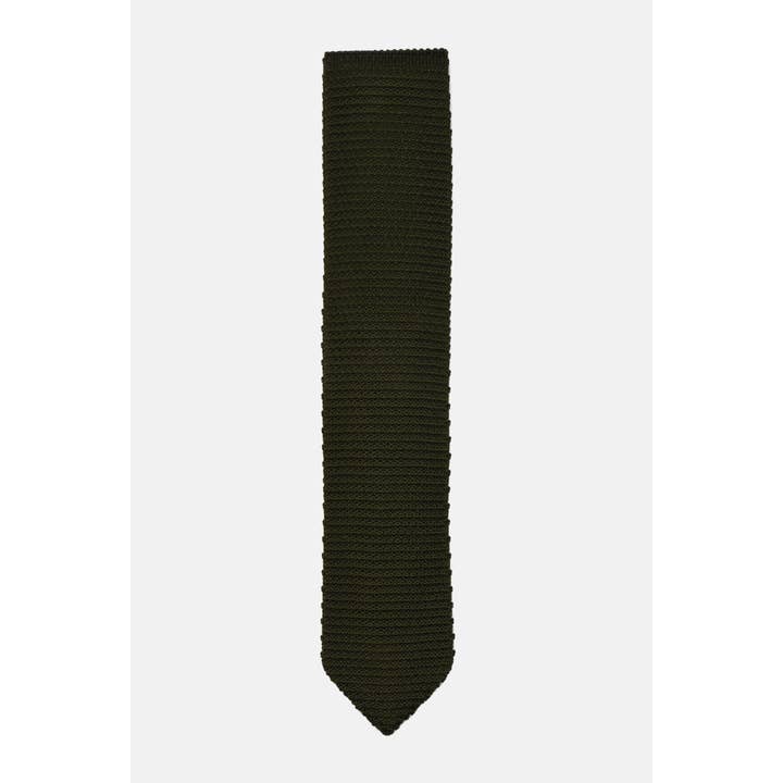 Curated Basics - Wholesale Necktie - Men's - 3" Olive Knit Tie