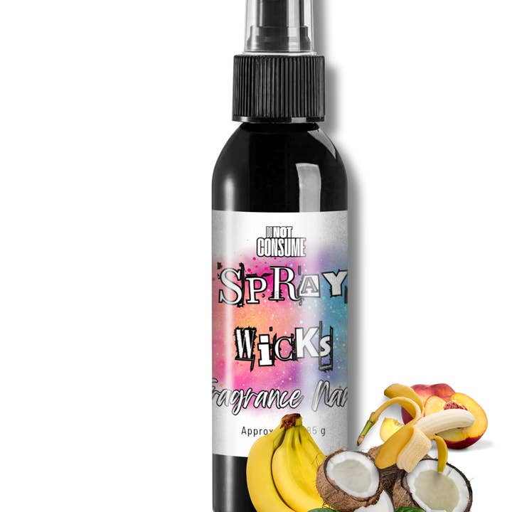 Funky Monkey Room/Linen/Body Spray: Banana, Coconut & Peach Scent by GlitterWicks for wholesale by Glitterwicks