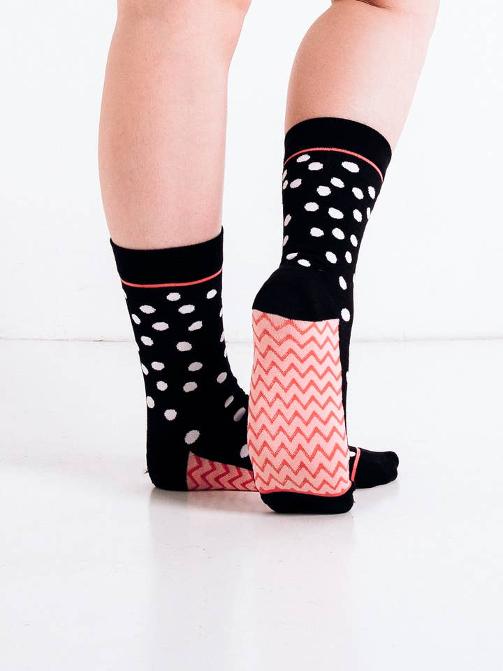 Woven Pear - Wholesale Socks - Women's - Crew Socks, Snowfall1