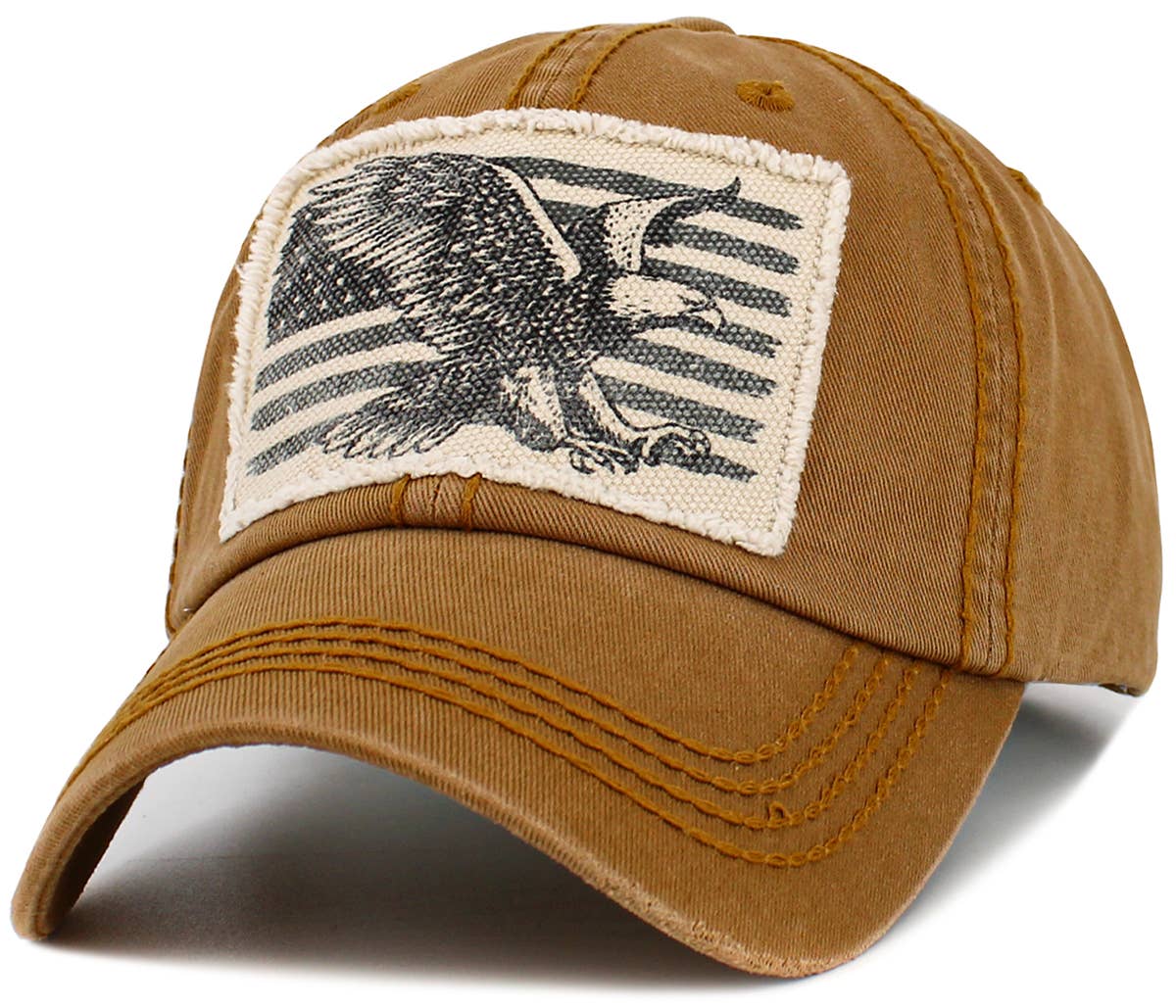 KBETHOS - Wholesale Baseball Cap - Men's - EAGLE FLAG VINTAGE BALLCAP13