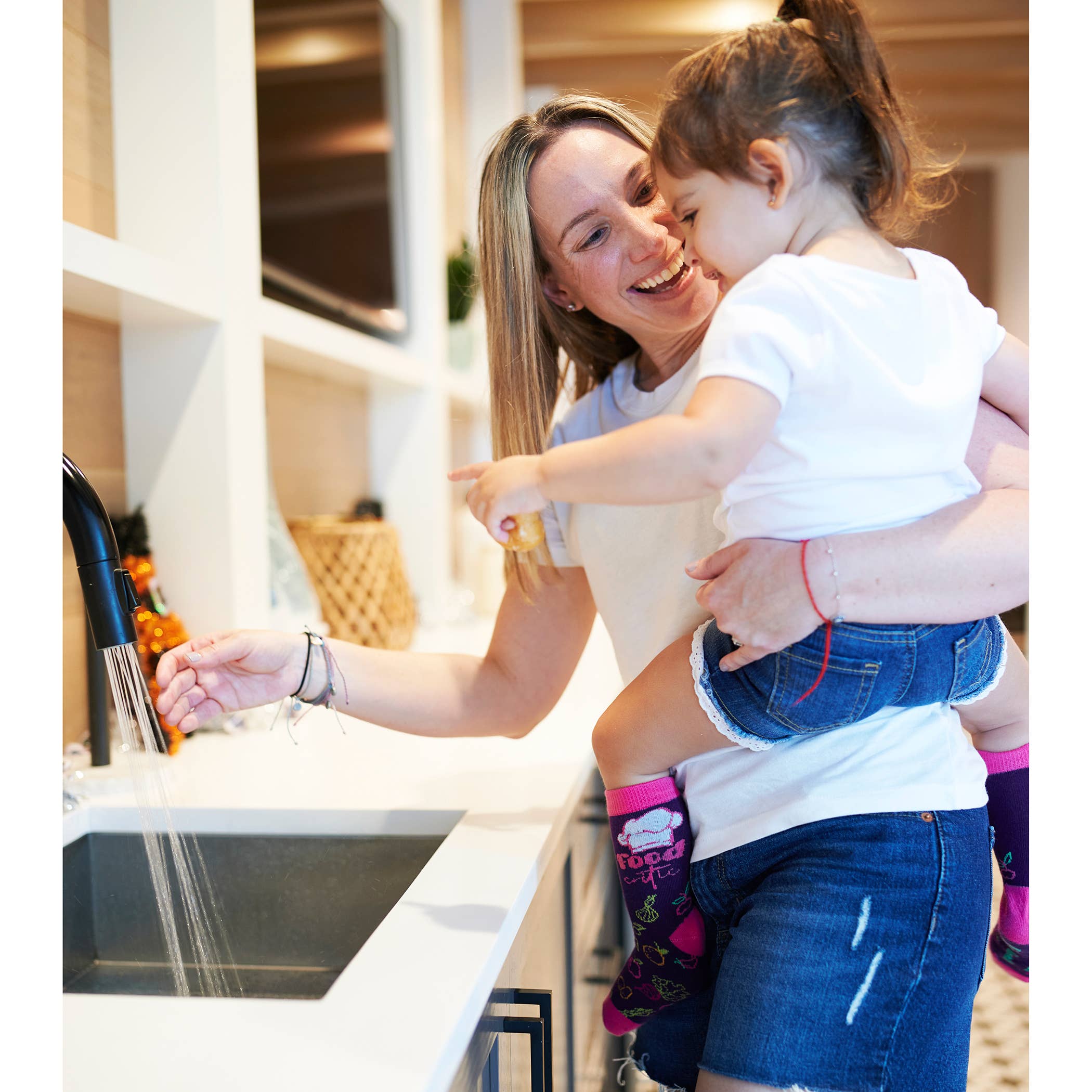 Boogie Toes - Wholesale Socks - Unisex - 2-pair Sidekicks Head Chef & Critic - Mommy & Me Socks Set1