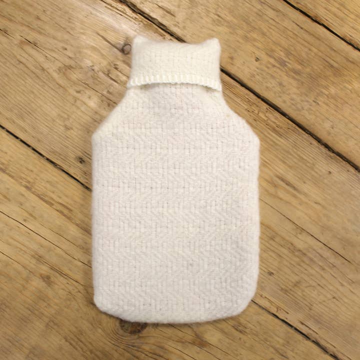 Tweedmill Textiles - Wholesale Hot/Cold Compress - Moorland Cream Pure New Wool Hot Water Bottle