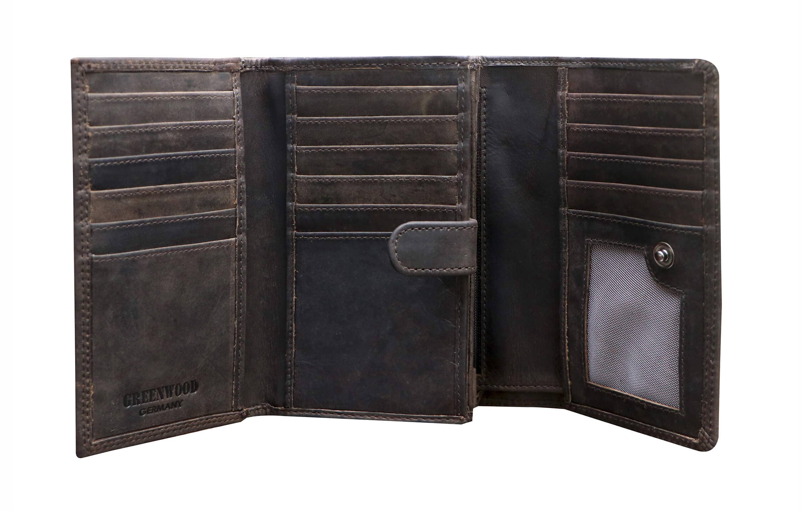 Greenwood - Wholesale Wallet - Women's - Ann Women's Large Leather Wallet 20 Card Slots2