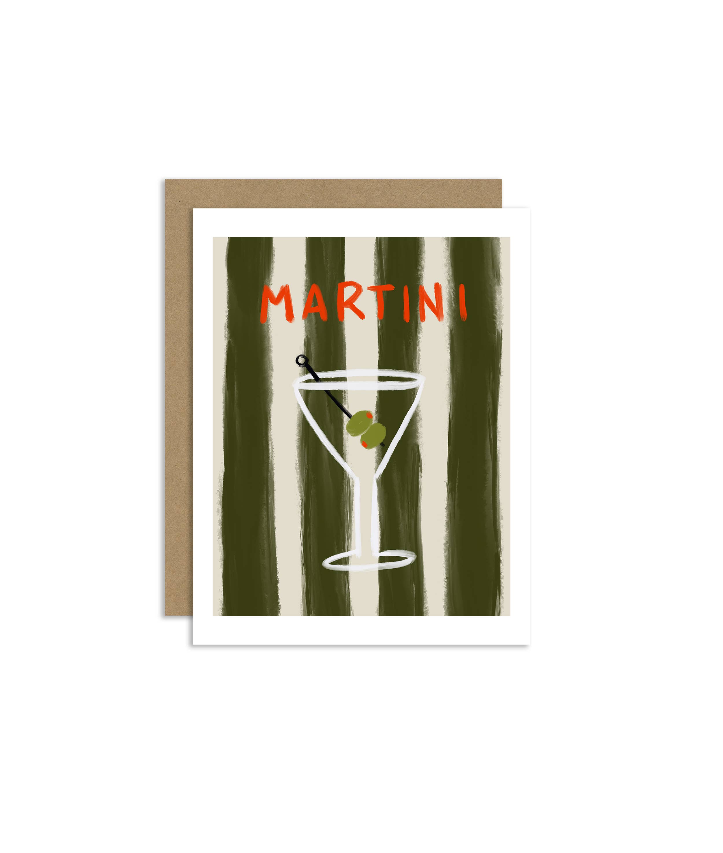 Allison Poplett - Vente Carte de vœux classique - Carte de vœux "Martini" A2