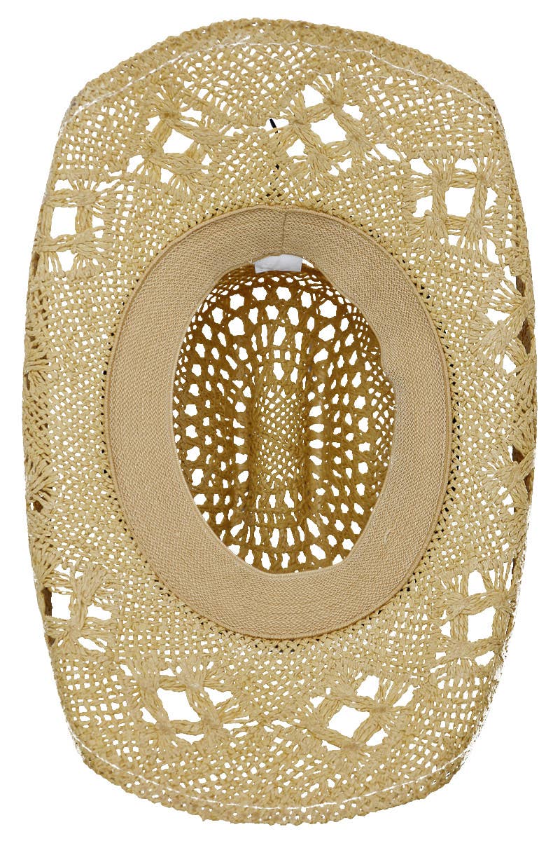 Cap Zone – Großhandel Cowboyhut – Damen – Gehäkelter Cowboyhut mit Longhorngürtel und Quarterhorse3